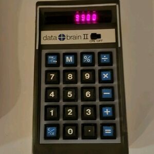 Data Brain II by Calfax Vintage Calculator. Tested and works!